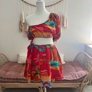 Farm Rio Ipanema cut out dress